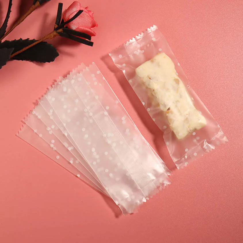 100 шт./лот прозрачный узор в горошек простой стиль подарок Nougat оберточная бумага