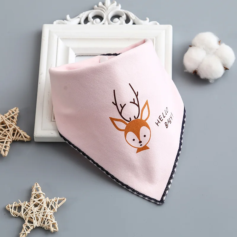 

Fashion printing Baby Bibs Triangle Double Cotton Bandana Bibs Baby Boys Girls Infant Burp Clothes Baby Saliva Towel