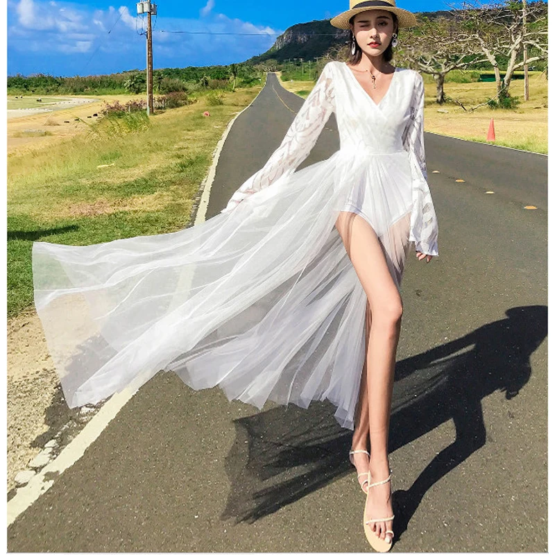 Выходное пляжное платье и туники модная накидка для женщин юбка 2020 суперженская