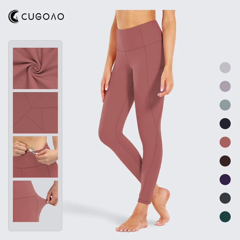 

CUGOAONew Design High Waist Female Tight Leggings Women Sports Pants Push Up Gym Running Wear Outside Sportswear