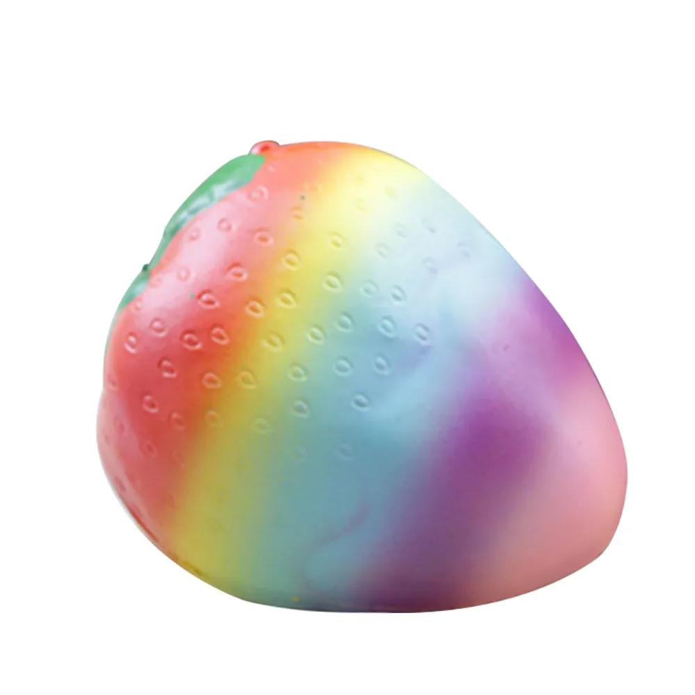 Красочная клубника сжимаемая медленно восстанавливающая форму игрушка имитация