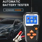 Тестер автомобильного аккумулятора KONNWEI KW650, анализатор аккумулятора 6 В12 В, 100-2000 CCA