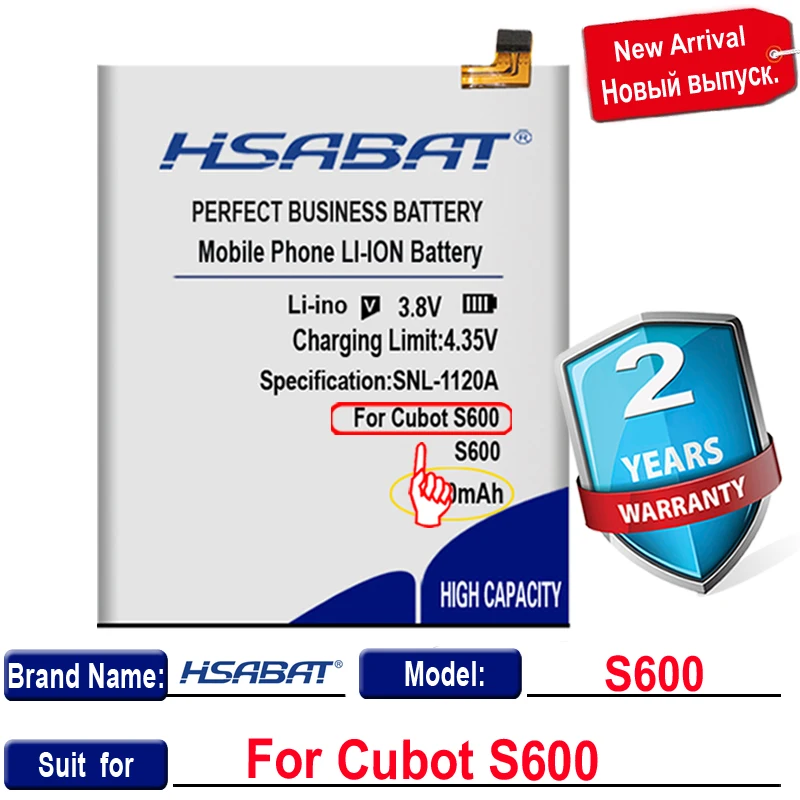 Новое поступление [HSABAT] сменный аккумулятор на 3300 мАч для Cubot S600|Аккумуляторы