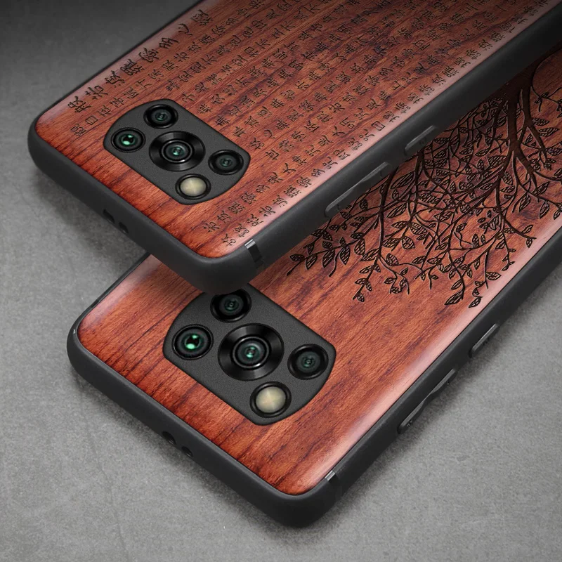 for xiaomi poco x3 pro case boogic original wood funda poco x3 pro nfc rosewood cover phone case for xiaomi poco x3 pro free global shipping