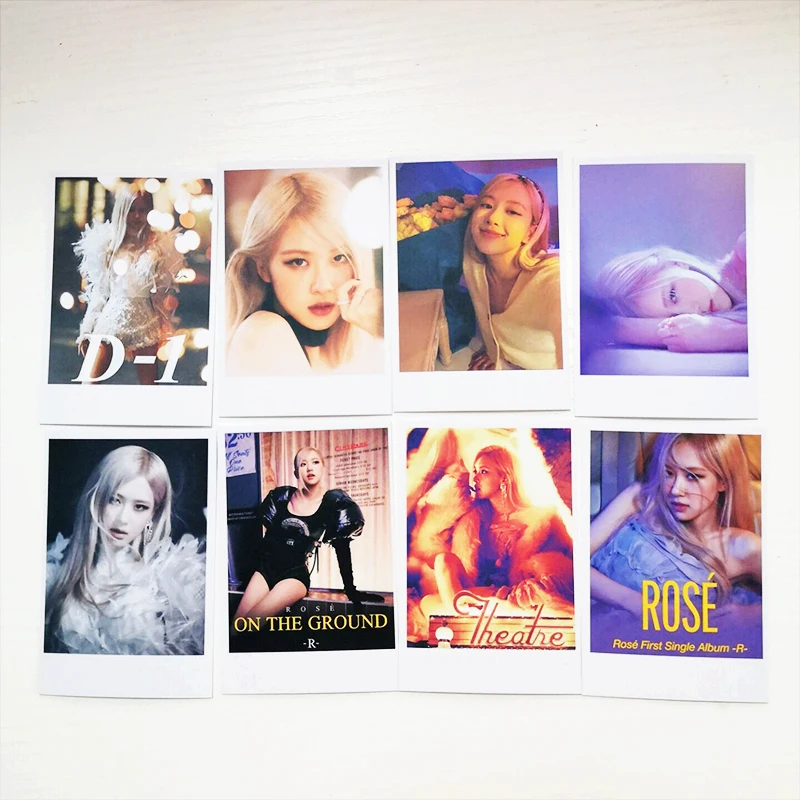 

KPOP 8PCS/SET BP LISA ROSE JISOO JENNIE LOMO Cards Photo Cards Fans Collection Gifts