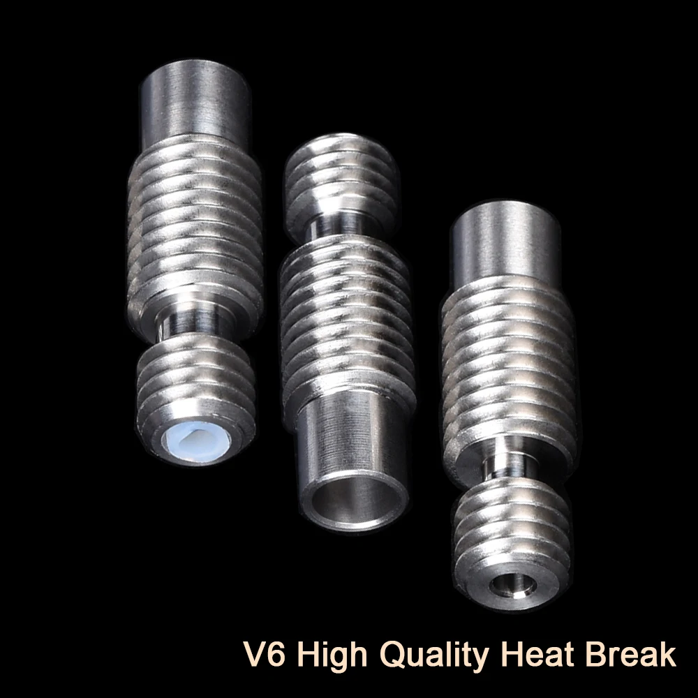 

High Quality V6 Bowden Throat Heat Break Teflonto All Metal For 1.75MM Filament 3D Printer Parts V6 Hotend Extruder Feeding MK8