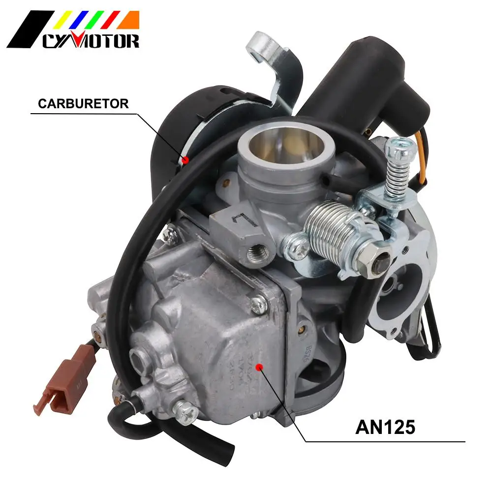 

Motorcycle 26mm Carburetor Carb Carburador For PD26JY SUZUKI AN125 AN 125 Burgman JAPAN MIKUNI BRAND 125cc Cylinder Piston