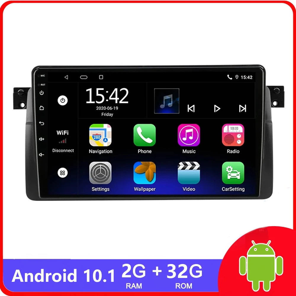 

Android 11 Car Radio For BMW E46 M3 1998-2006 Multimedia Video Player 2Din BT WIFI GPS Navi NO DVD Head unit Stereo WIFI BT