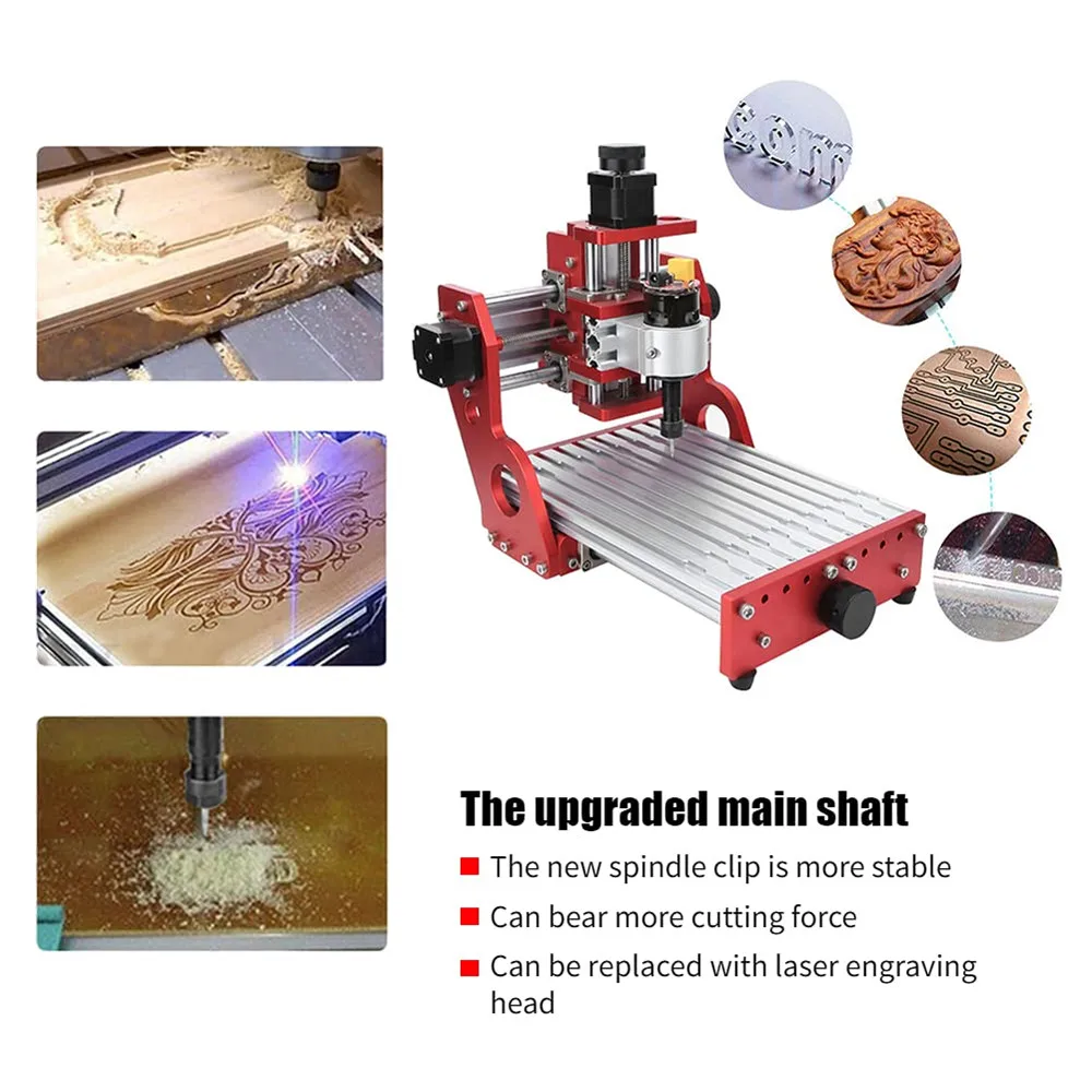 

CNC MACHINE 1419 +500mW Laser Wood Router Metal Engraving Cutting Machine Aluminum Copper Wood Pvc Pcb Carving Machine Router