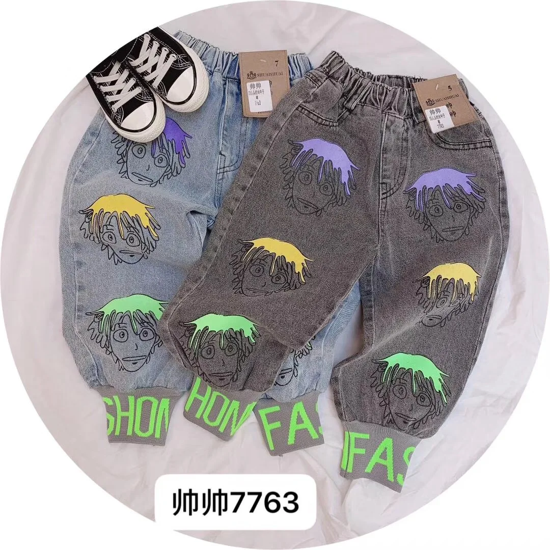 Джинсы с принтом репы для мальчиков весна 2020 | Мать и ребенок