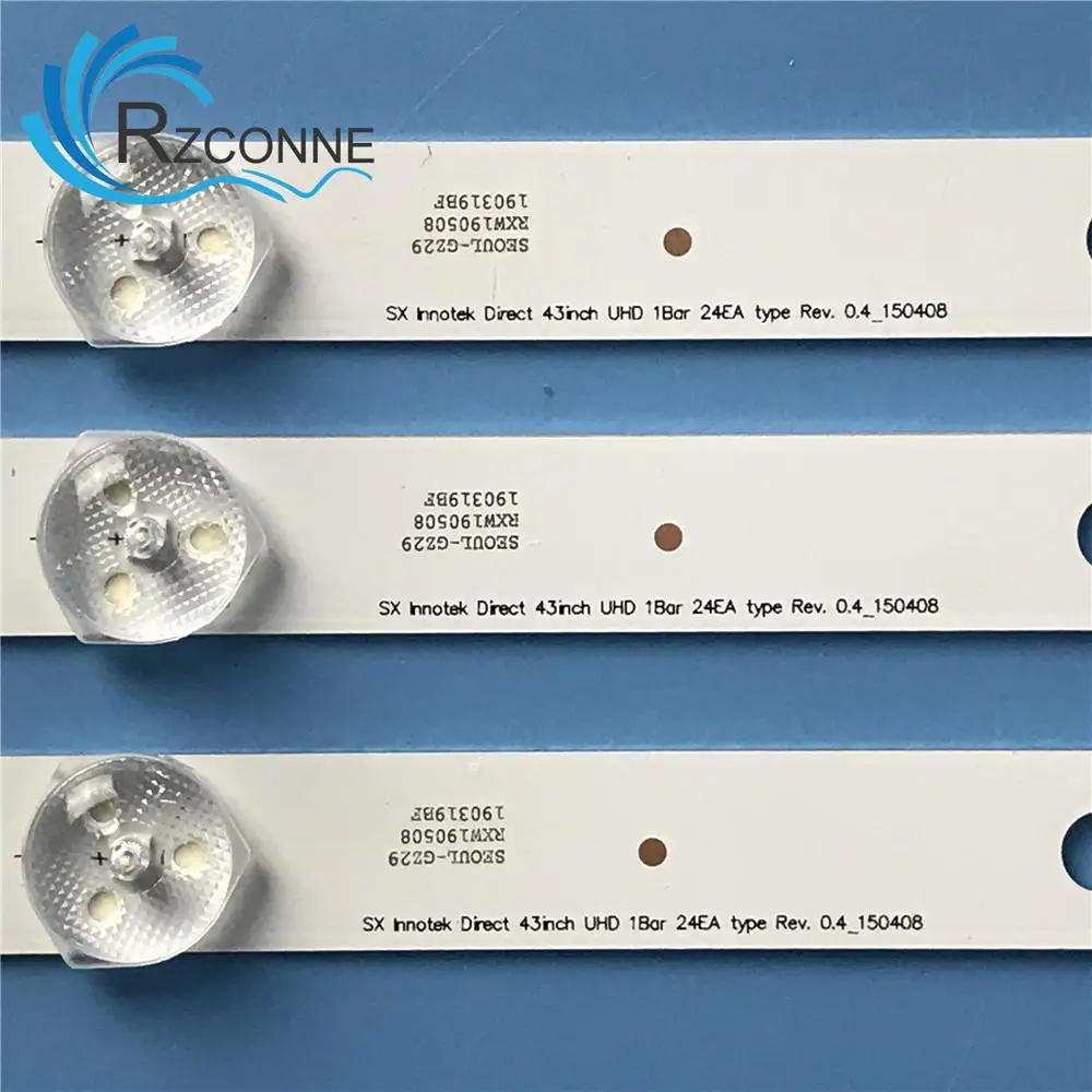 Светодиодная лента для подсветки 8 ламп LG Innotek Direct 43 дюйма UHD 1Bar 24EA 43uh619v 43UH610V 43UH6030