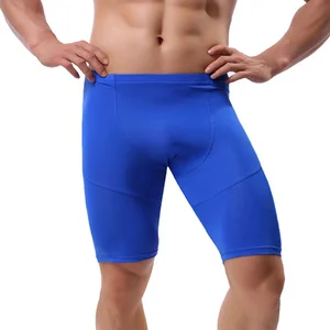 Image for Men Fitness Shorts Pants Ice Silk Seamless Underwe 