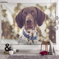 german shorthaired pointer tapestry customizable bohemian wall hanging room carpet hd tapestries art home decoration accessories