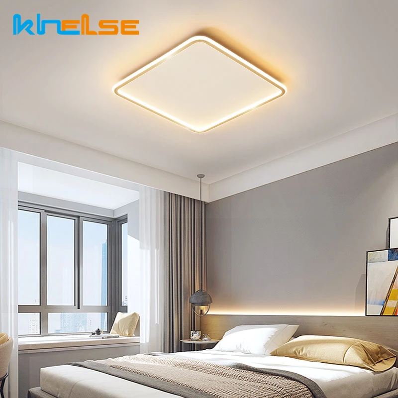 Luces de techo LED ultradelgadas modernas, lámparas de plafón minimalistas para pasillo de casa, dormitorio, decoración para sala de estar, accesorios de iluminación de techo