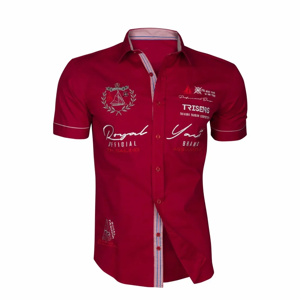 Zogaa 2019 Новая мужская модная рубашка с цветными блоками Повседневная короткими