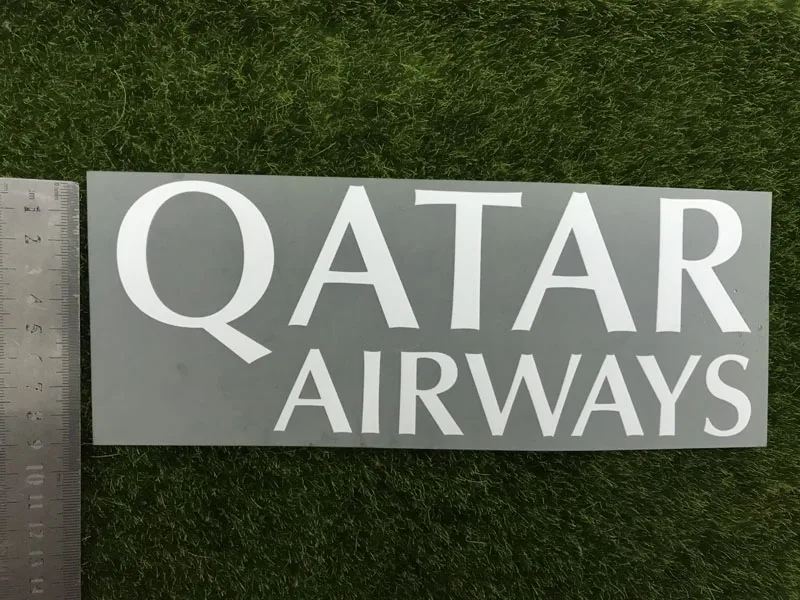 2014-2016 La Liga Qatar Airways спонсор патч железо на патчи Размер длина 22 8 см Высота | Дом и