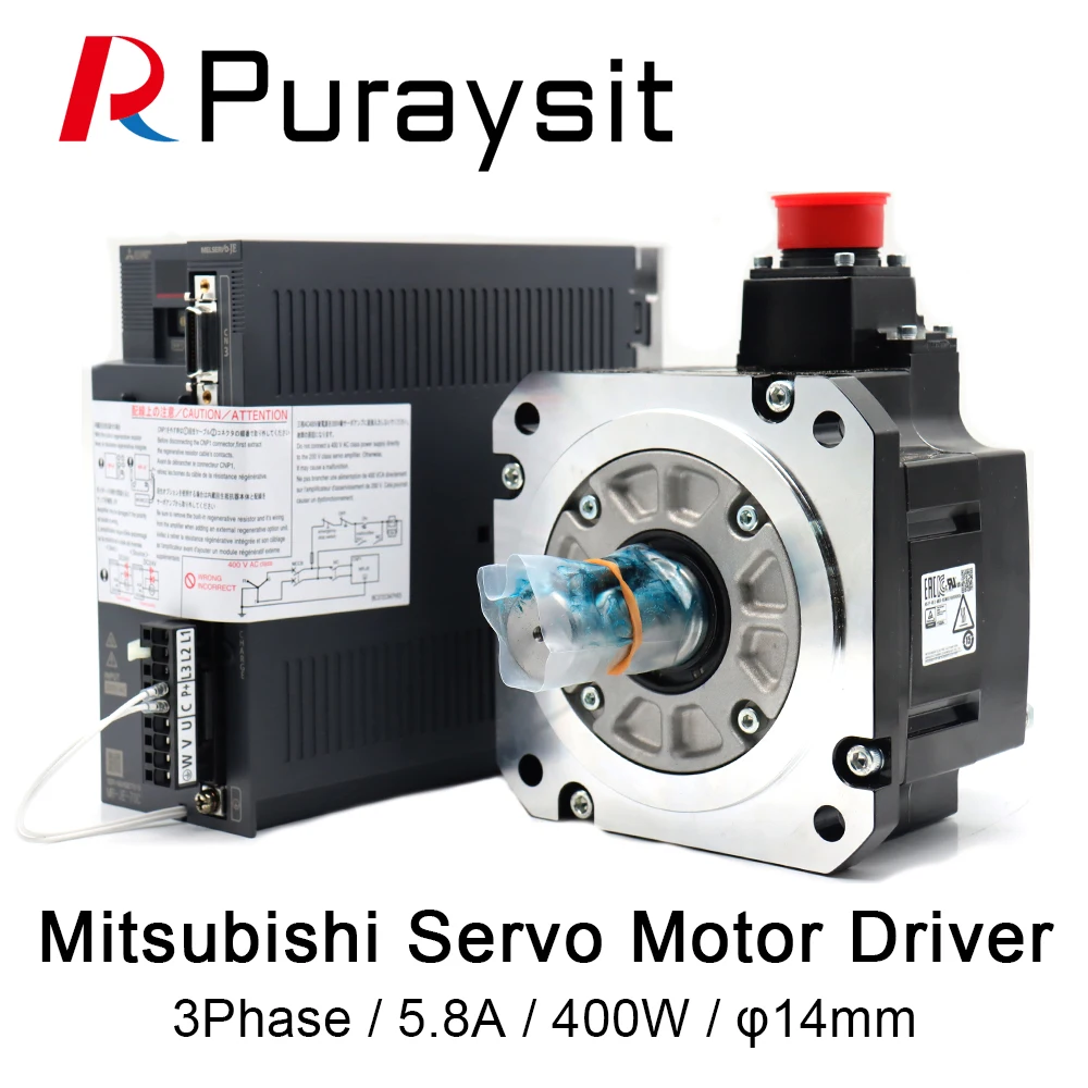 Серводвигатель переменного тока Mitsubishi + усилитель драйвера MR-JE-40C серия HG-KN43J-S100 400