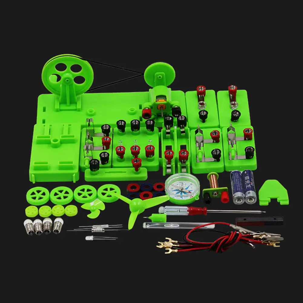 

Student Physics Lab Electricity Circuit Magnetism Experiment Kit Learn basic Electricity Discovery Learning Aids Education Toys