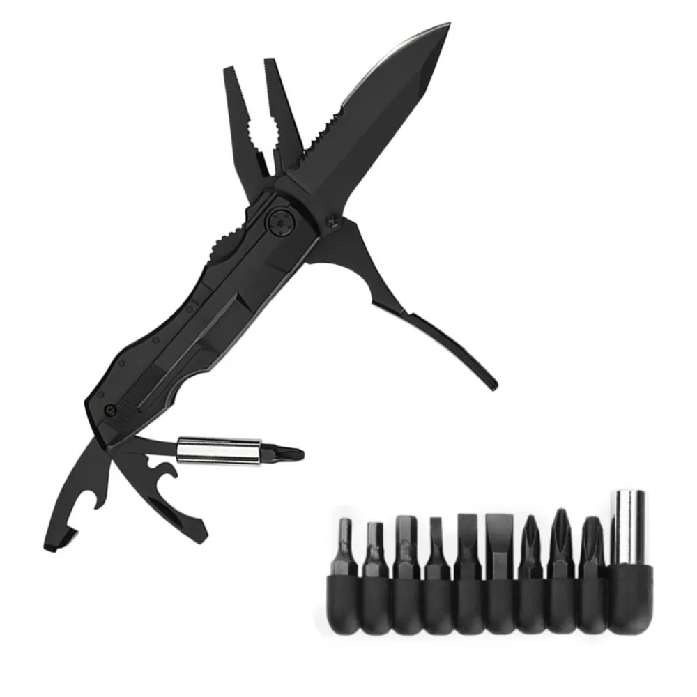 

Tactical Knife Multi Tool Pocket Folding Knife with Pliers Bottle Opener Screwdrivers Great for Survival Camping Hiking Hunting