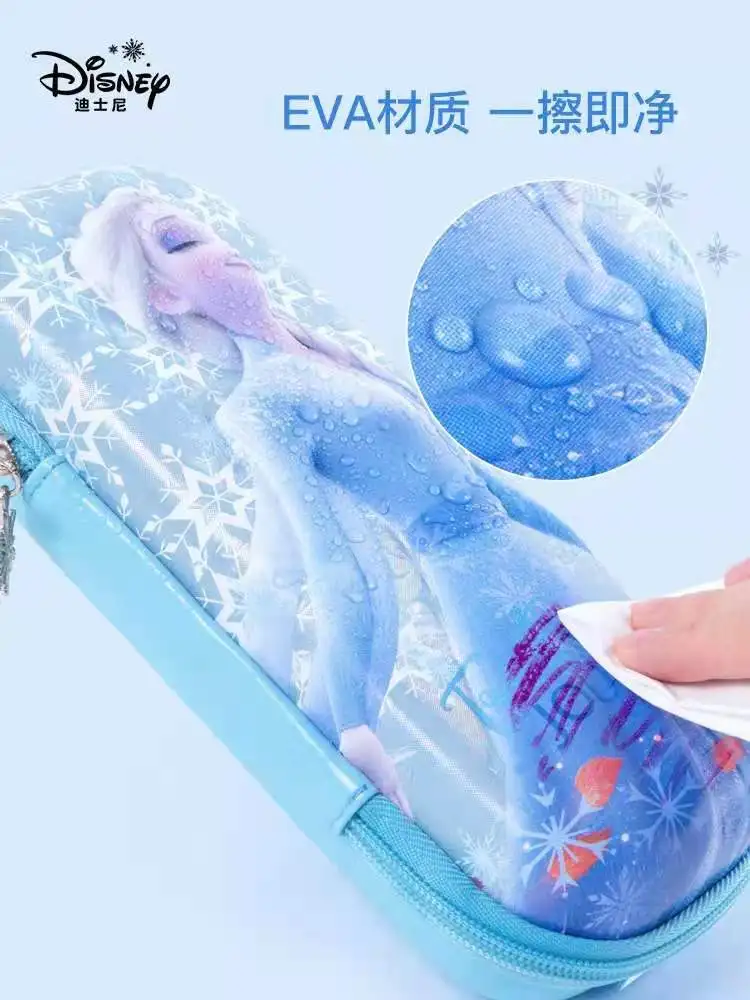 Disney Frozen School Bag For Girl Pencil Case Stationery Set Primary Student Orthopedic Shoulder Backpack Kids Birthday Gifts