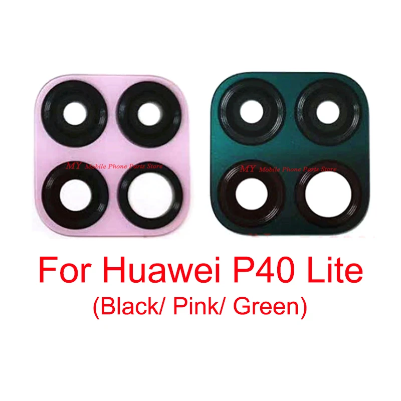 

Rear Back Camera Glass Lens Cover For Huawei P40 Lite P40lite Main Facing Camera Lens Glass Black Pink Green