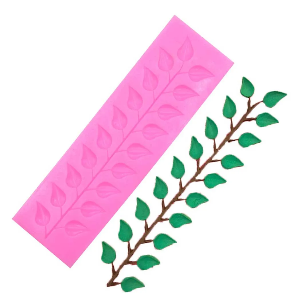 Инструменты для украшения торта силиконовые формы с кружевными листьями