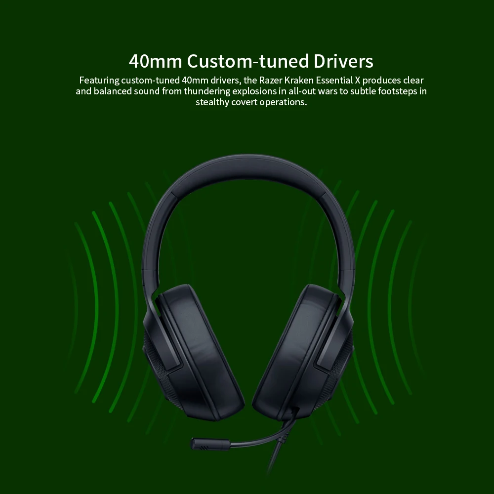 Игровая гарнитура Razer Kraken Essential X 3 5 мм наушники с объемным звуком 7 1 светильник