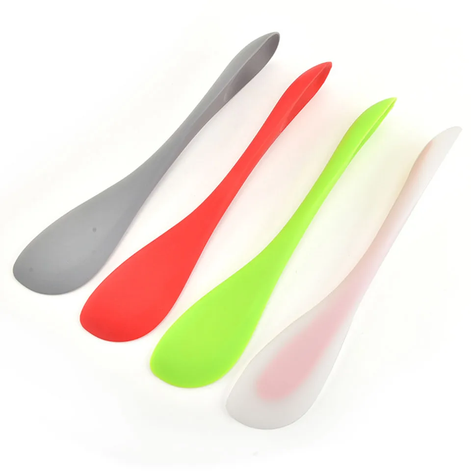 

Dual Sided Silicone Non-stick Spatula Scraper Spoon Heat-resistant Cake Cream Spoon for Kitchen Baking Stirring Mixing Tool