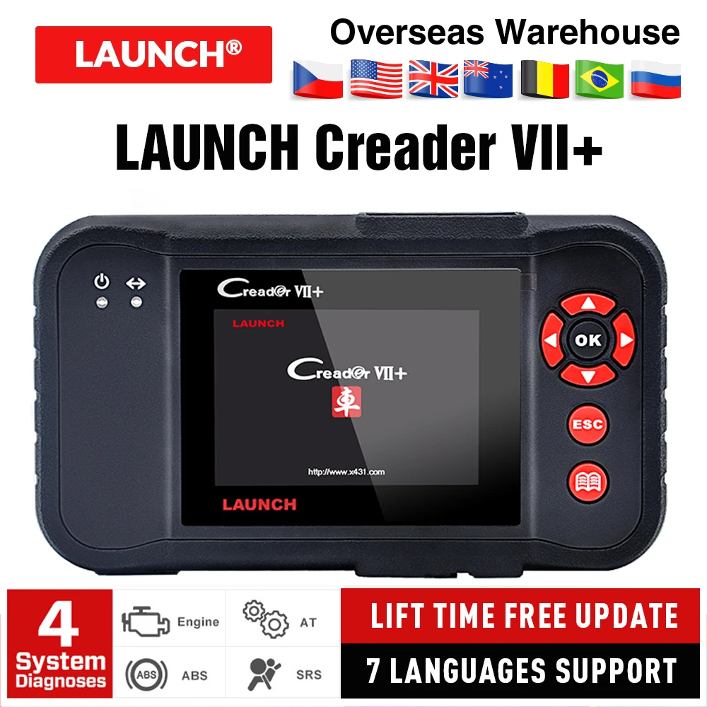 X431 сканер Старт Creader vii + профессиональный освобождает новейшая версия Лучшая