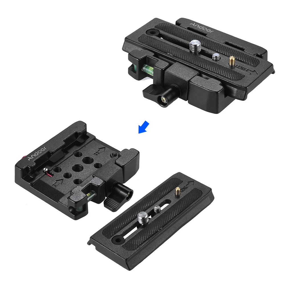 Andoer Video Camera Tripod Quick Release Clamp Adapter for Manfrotto 501 500AH 701HDV 503HDV Q5 | Электроника