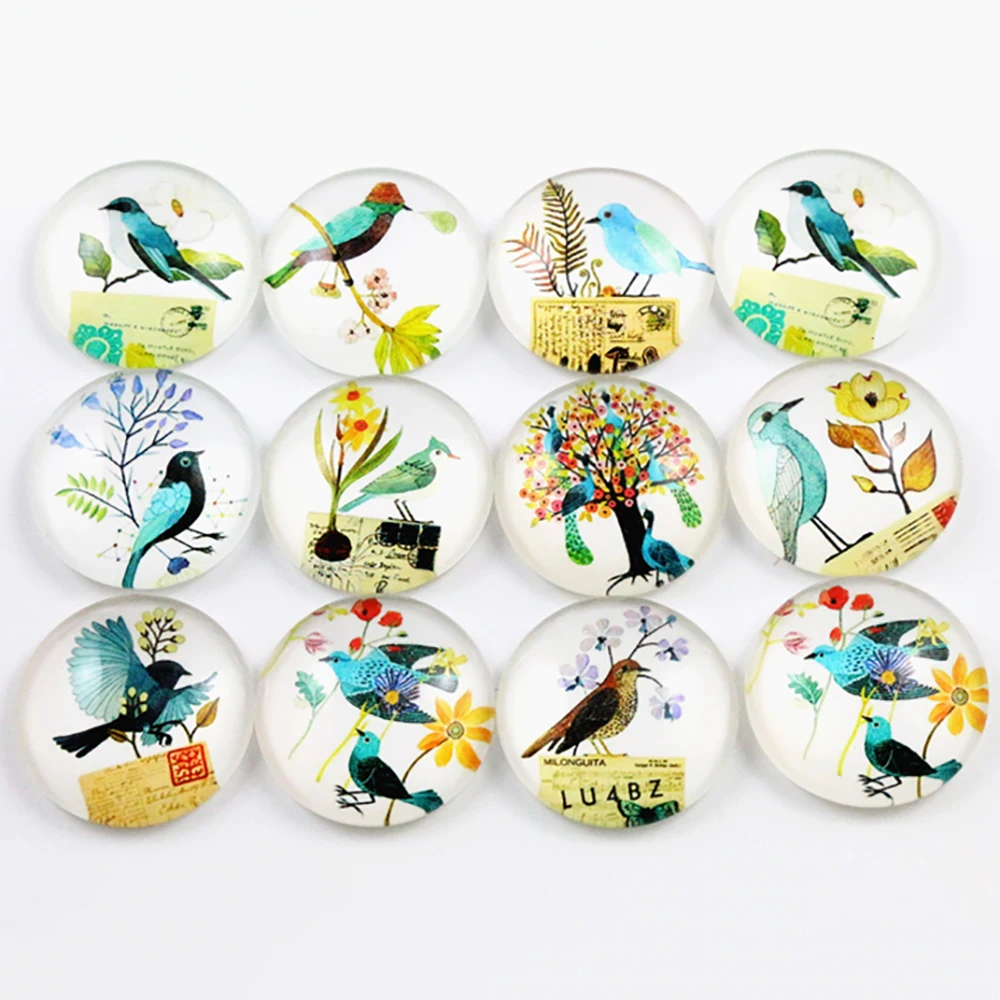 

Горячая продажа 10 шт 25 мм Смешанные Ручной работы фото стеклянные кабошоны (I7-08)