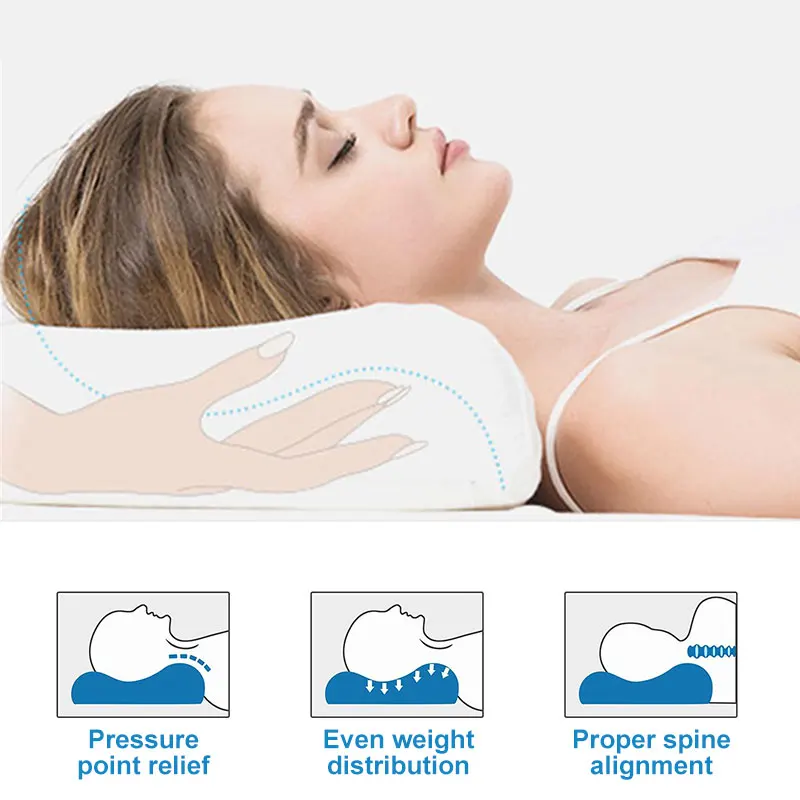 Подушка для постельного белья из пены с эффектом памяти бархатная