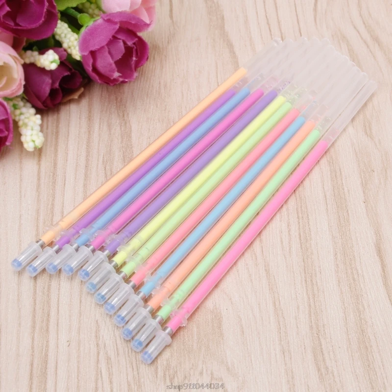 

48Colors 0.38mm Gel Ink Pen Refills for Glitter Metallic Neon Pastel Stationery Ja19 21 Dropship