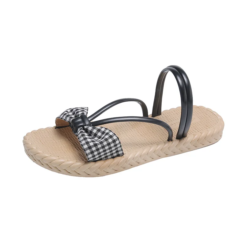 Шлепанцы женские летние дышащие Нескользящие плотные тапочки на подошве | Обувь