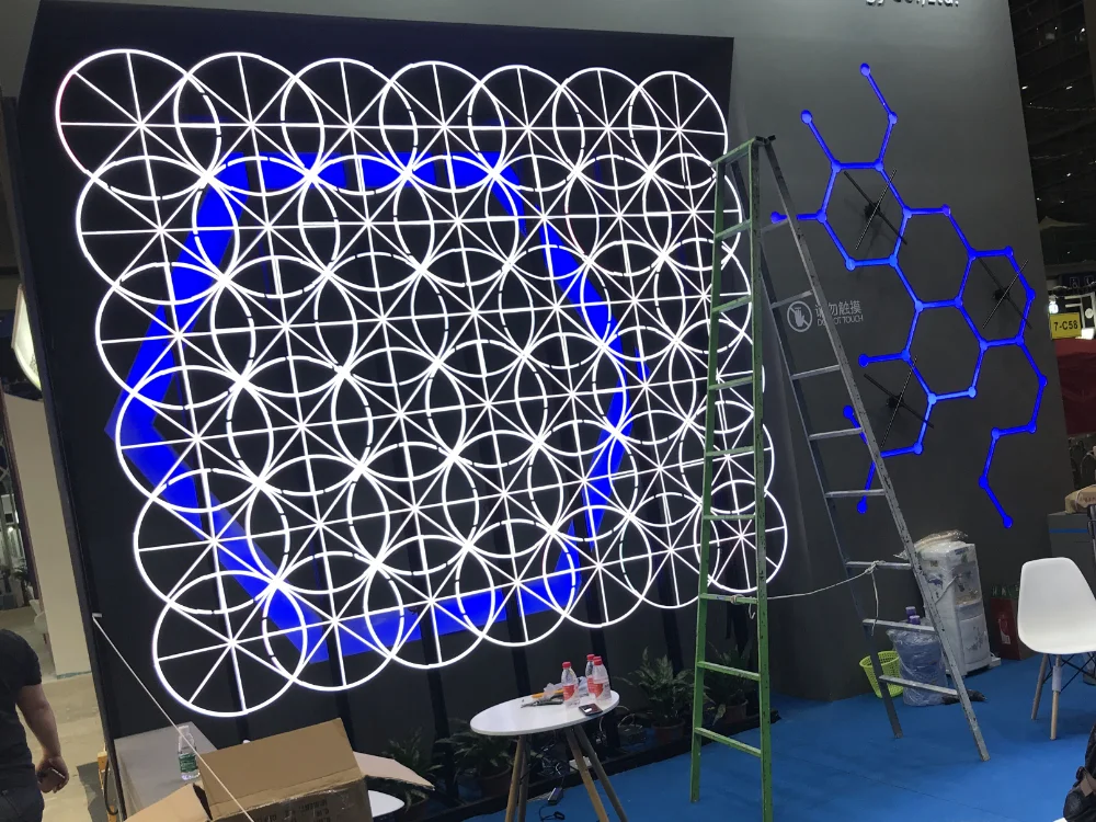 Настраиваемый настенный 3d вентилятор с голограммой 48 шт. подставка для