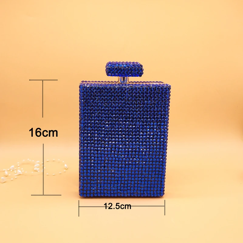

BaoYaFang Royal Blue Crystal Wedding Shoes With Matching Bags High heels Pumps Round Toe women platform shoes Party Dress shoe