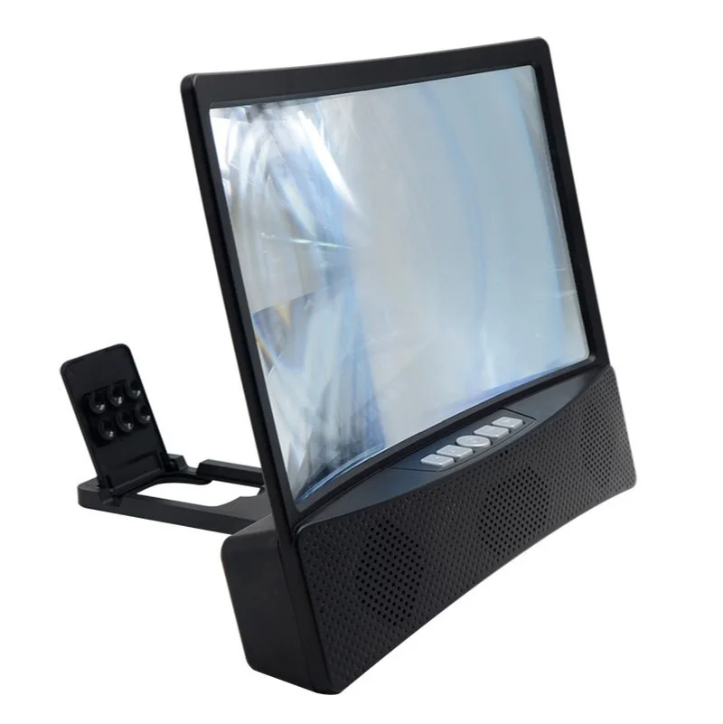 

Curved screen mobile phone screen stand amplifier 12 inch screen high-definition bluetooth speaker mobile phone stand amplifier