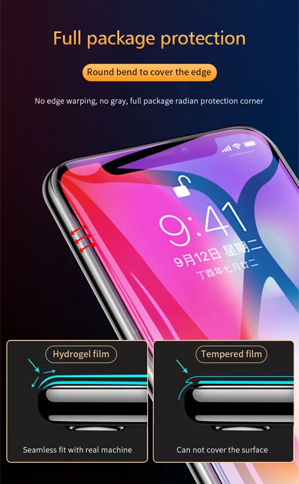 Forubest мягкая Гидрогелевая пленка для Apple iPhone 7 8 Plus, защитная пленка для экрана для iPhone 6 6s Plus X XR XS MAX, защитная пленка