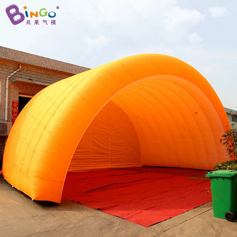 Günstig Personalisierte 9x6x5 Meter Riesigen Aufblasbaren Orange Bühne Zelt Für Outdoor-Event-BG-T0094
