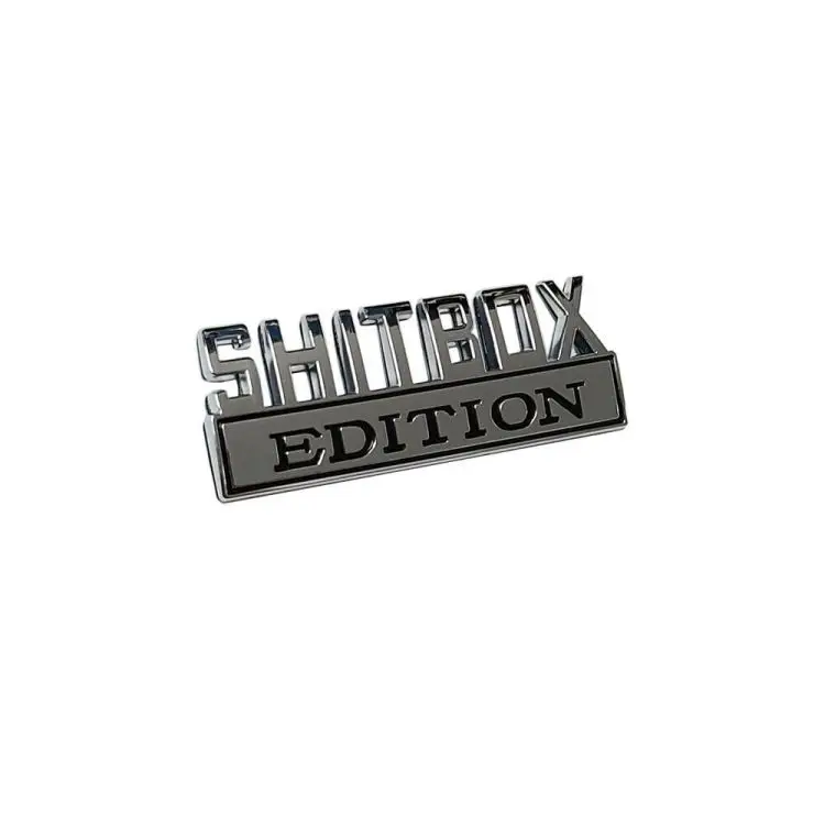 50pcs SHITBOX EDITION emblem Chrome Badges CAR STICKER turck | Автомобили и мотоциклы
