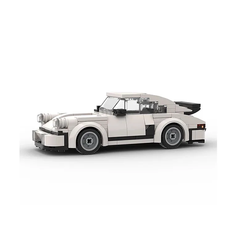 

build moc speed champions White city brick car mini model 911 toy MOC-49425 DIY Supercar Birthday gift for children