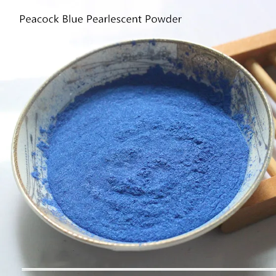 

180g/360g Diy handmade soap skin care raw material peacock blue Pearlescent powder cold soap Toning material