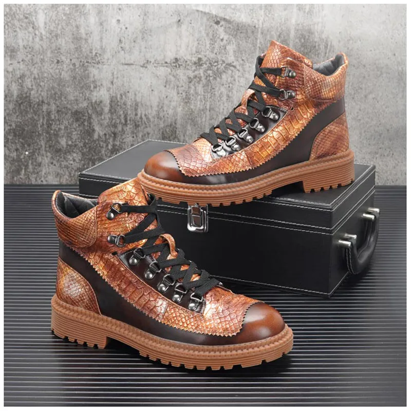 Мужские кроссовки ботинки со шнуровкой повседневная обувь в стиле хип-хоп панк