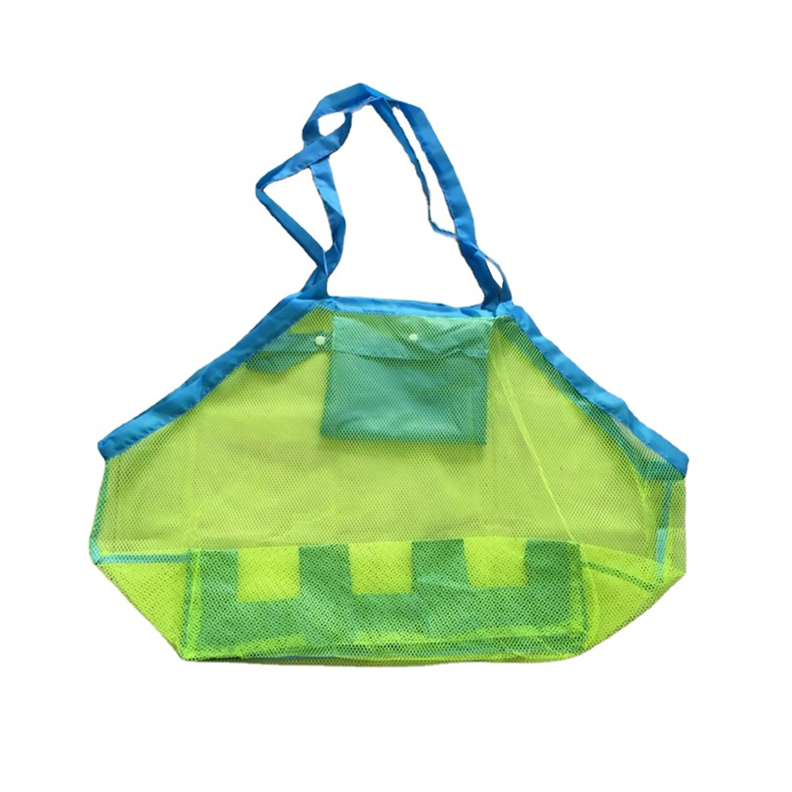 

Kids Toy Bag Outdoor Beach Tote Large Mesh Foldable Reusable Portable Swimming Sport Storage Bag Durable Multifunction Travel
