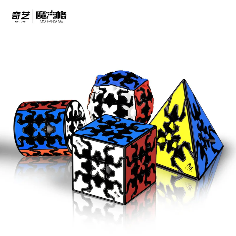 2020 Qiyi Gear 3x3x3 магический куб скоростное снаряжение пирамидная цилиндрическая