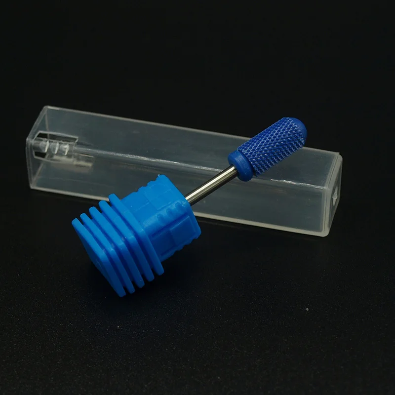 Круглый M маникюрный салон синий керамический сверло для ногтей фрезы пилка