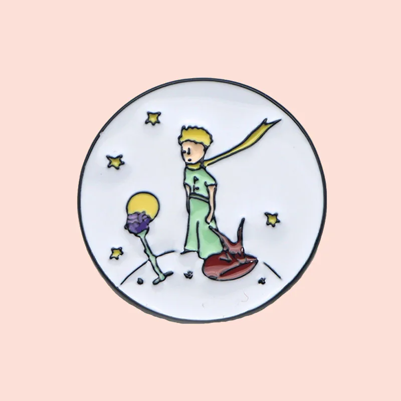 O223 Le Petit Prince эмалированные булавки броши мультфильм креативная металлическая
