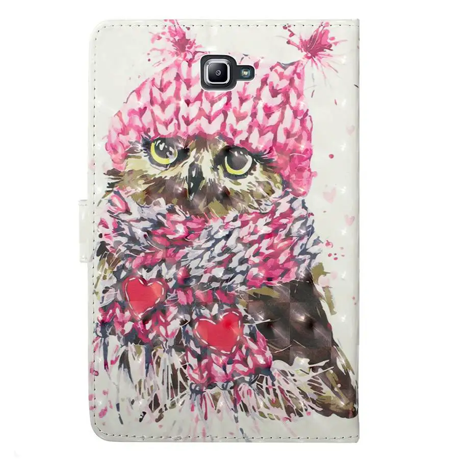 3D Модный чехол-книжка из искусственной кожи с принтом для Samsung Galaxy Tab A6 10 1 2016 SM-T580