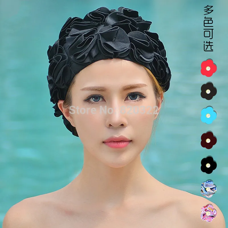 Женская шапка для плавания с 36 цветами лилии цветная Спортивная Красивая