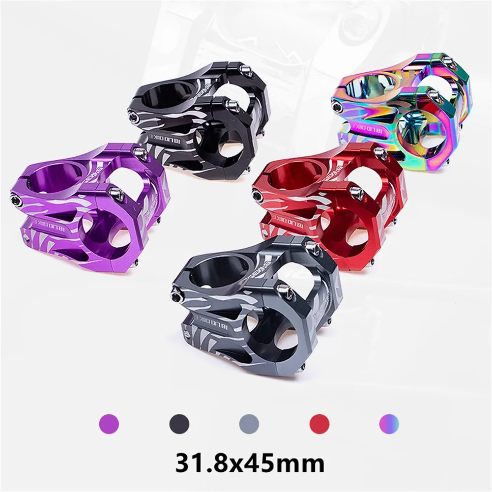 

MTB Bicycle Handlebar Stem Mountain Road Bike CNC Short Riser 45mm Aluminum Alloy For 31.8mm Handle Bar 28.6mm Front Fork Parts